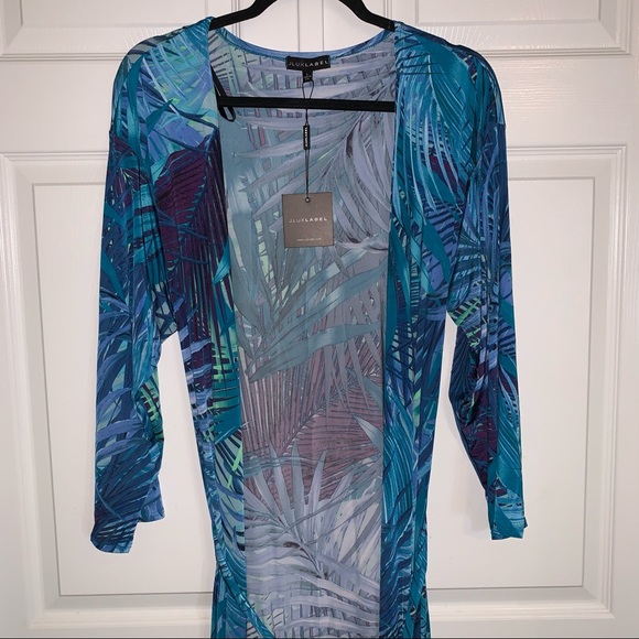 NWT JLUXLABEL Turquoise Dreams Halter & Duster Set - Picture 14 of 16
